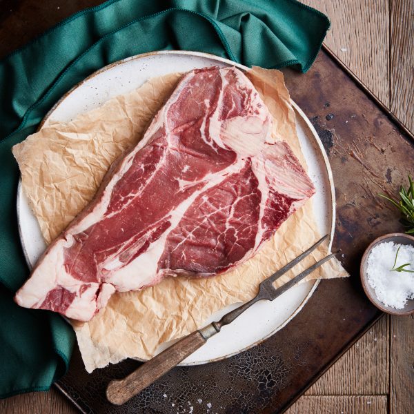 100% Grass Fed T-bone steak